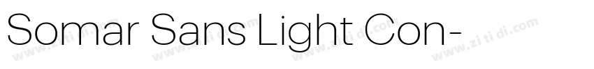 Somar Sans Light Con字体转换